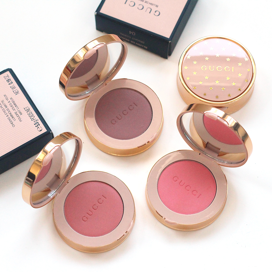 Gucci Blush de Beaute flatlay