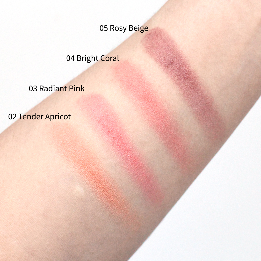 Gucci Blush de Beaute swatches