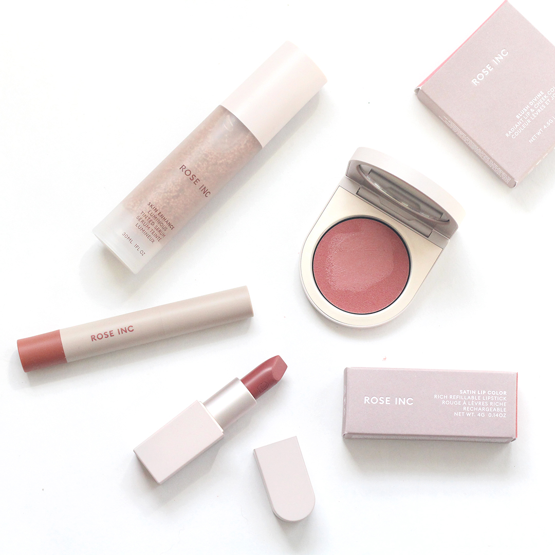 Rose Inc Tinted Serum Lip Color Blush flatlay