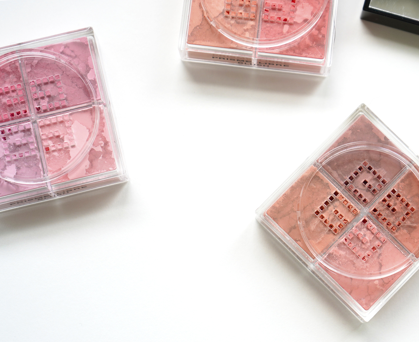 Givenchy Prisme Libre blushes 3 shades Taffetas Rose Voile Corail Organza Sienne