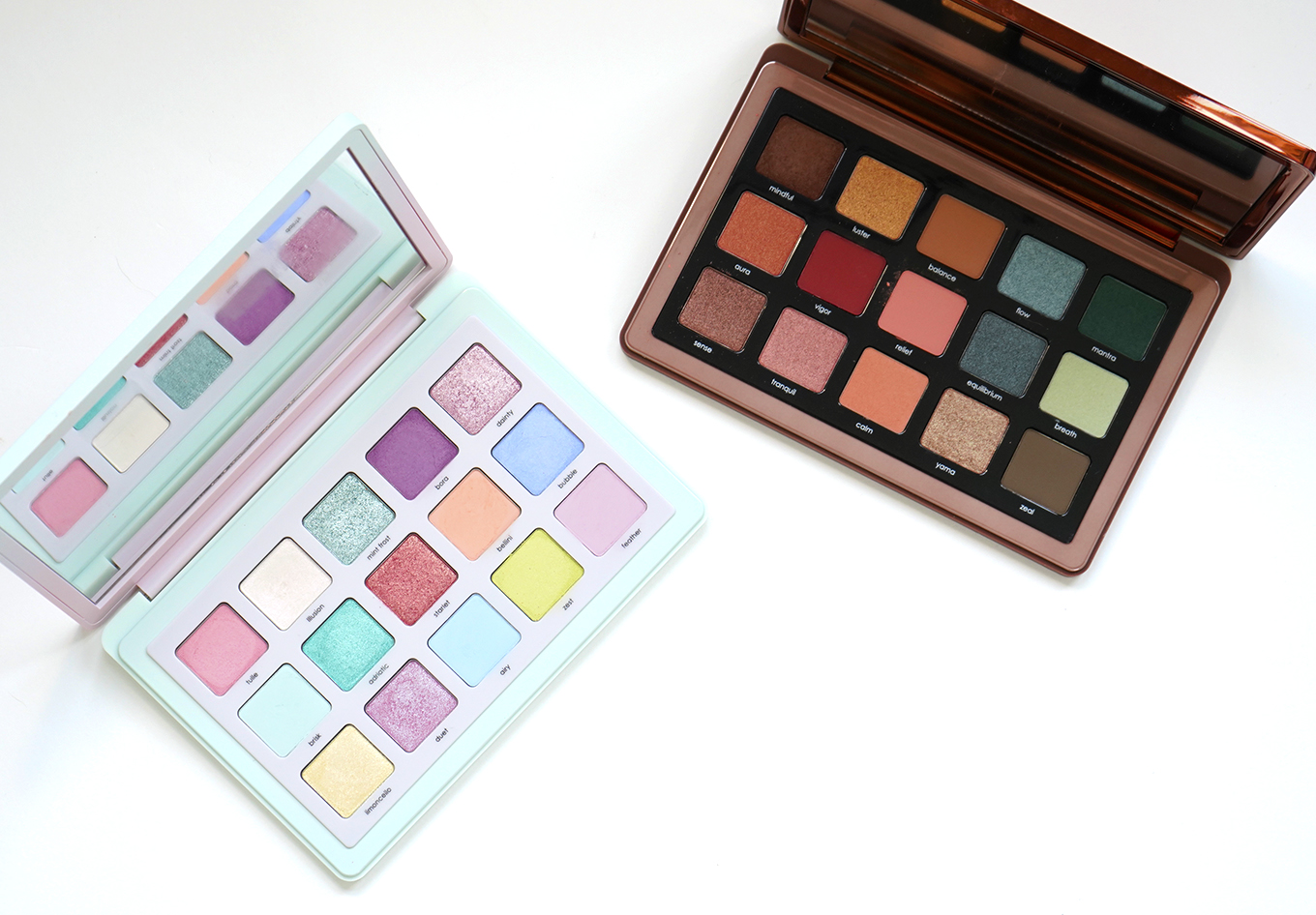 Natasha Denona Pastel and Zendo palettes