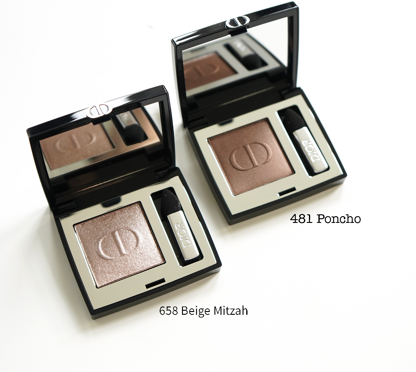 Dior Mono Couleur Couture Single Eyeshadows 481 Poncho and 658 Beige Mitzah