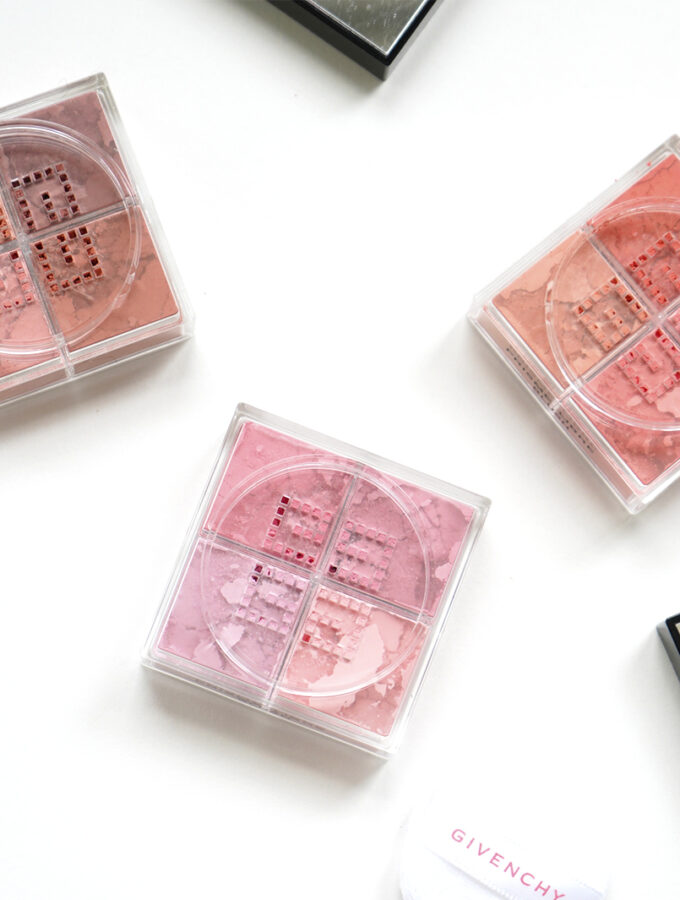 Givenchy Prisme Libre blushes 3 shades Taffetas Rose Voile Corail Organza Sienne